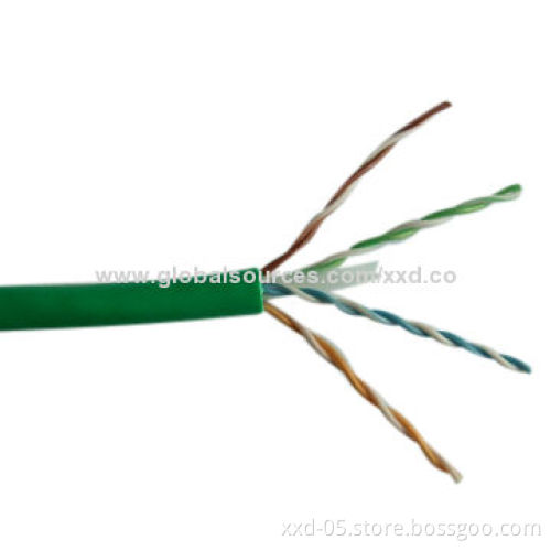 PVC Coat 26AWG 1,000ft/Roll Cat5e UTP LAN Cable with PVC/LsZH Jacket, PE Insulation